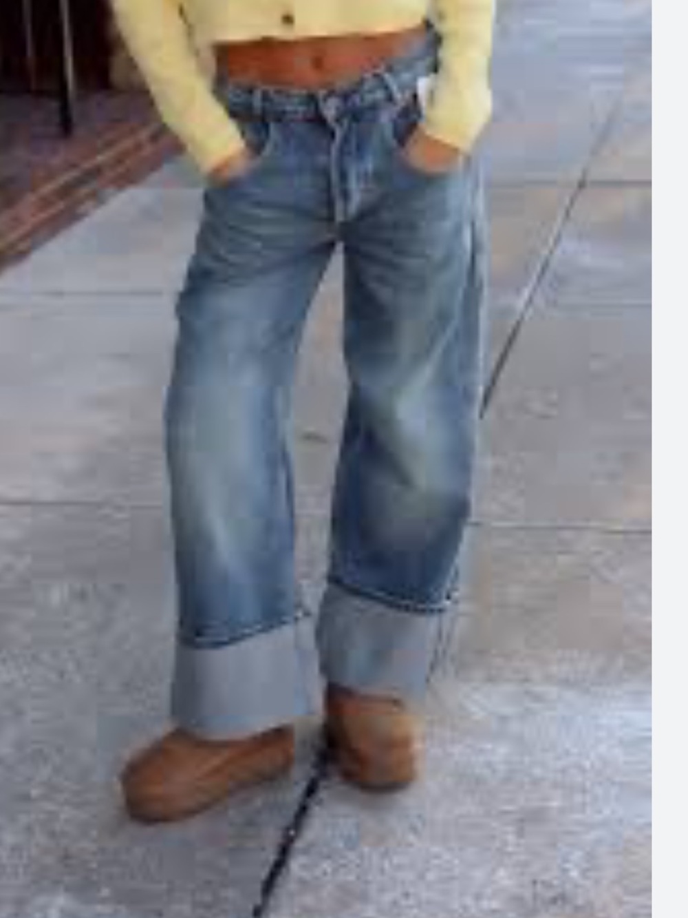 We the Free Final Countdown x Revolve Mid-rise Cuff Light Blue Denim Jeans - Picture 3 of 7